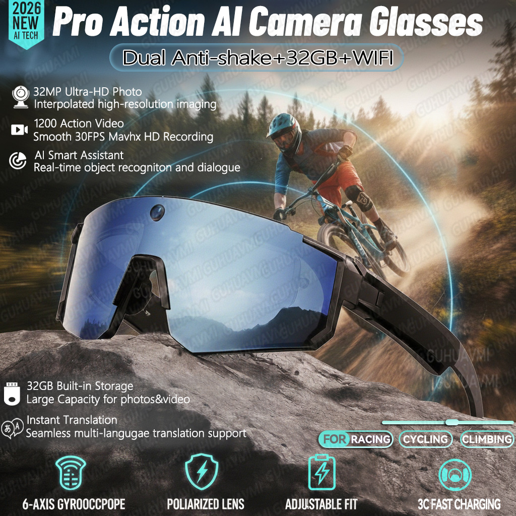 Electronic Gadgets - New AI smart shooting&recording glasses with