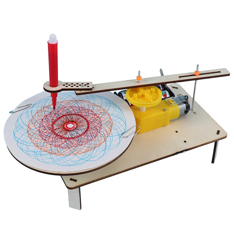 Diy Electronics Gadgets - 1-3Pcs DIY Wooden Electric Plotter Drawing