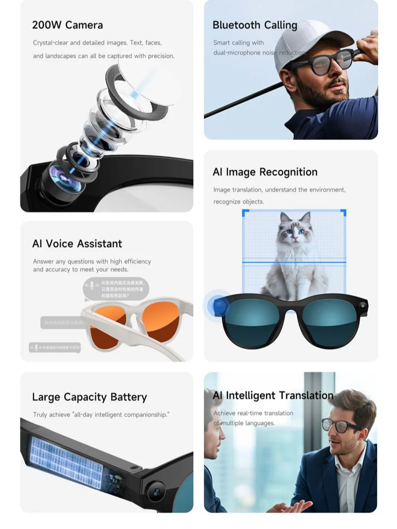 Lenovo Smart AI Glasses 800W P - огляд і ціна Electronic Gadgets