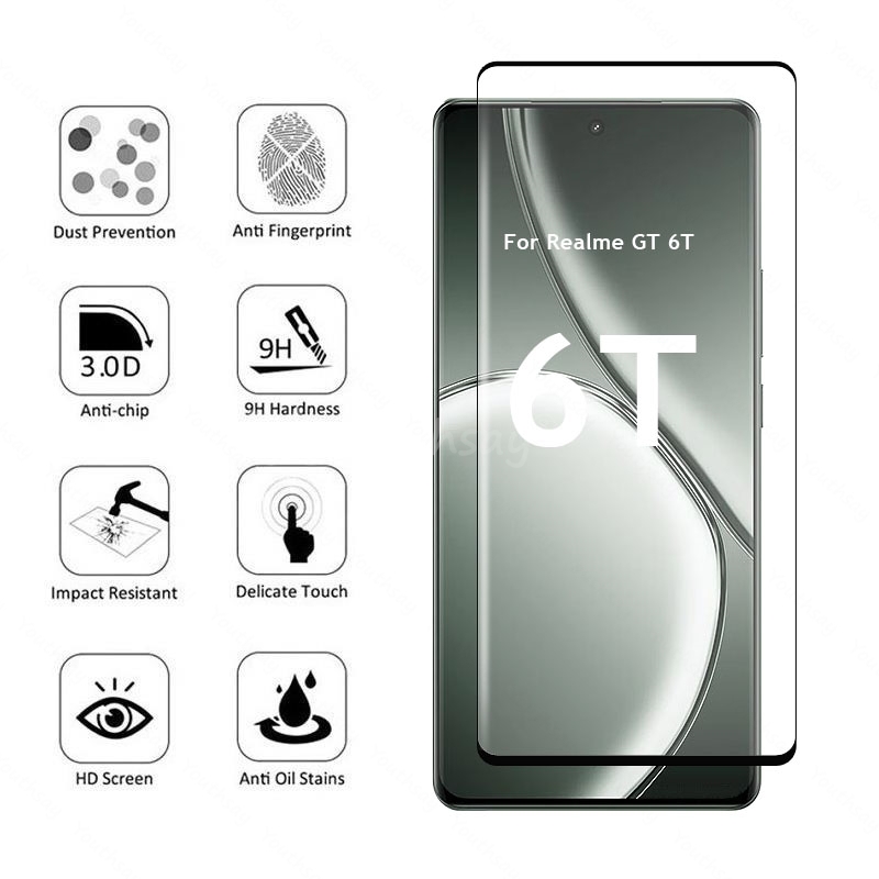 For Realme GT 6T Glass 3D Curv - огляд і ціна Realme Gt 6