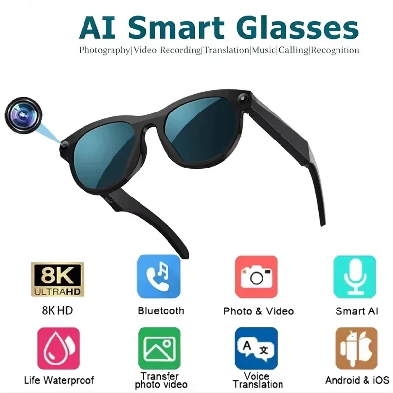 8KHD Smart AI Glasses Color Ch - огляд і ціна Smart Glasses Ar