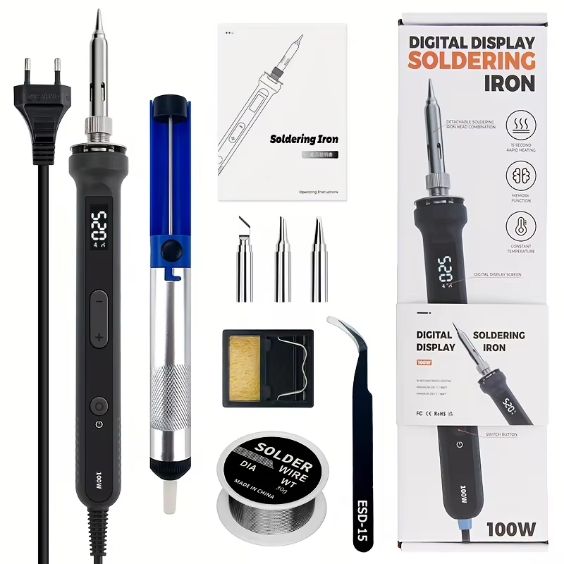 100W Digital Soldering Iron Ki - огляд і ціна Electronic Gadgets